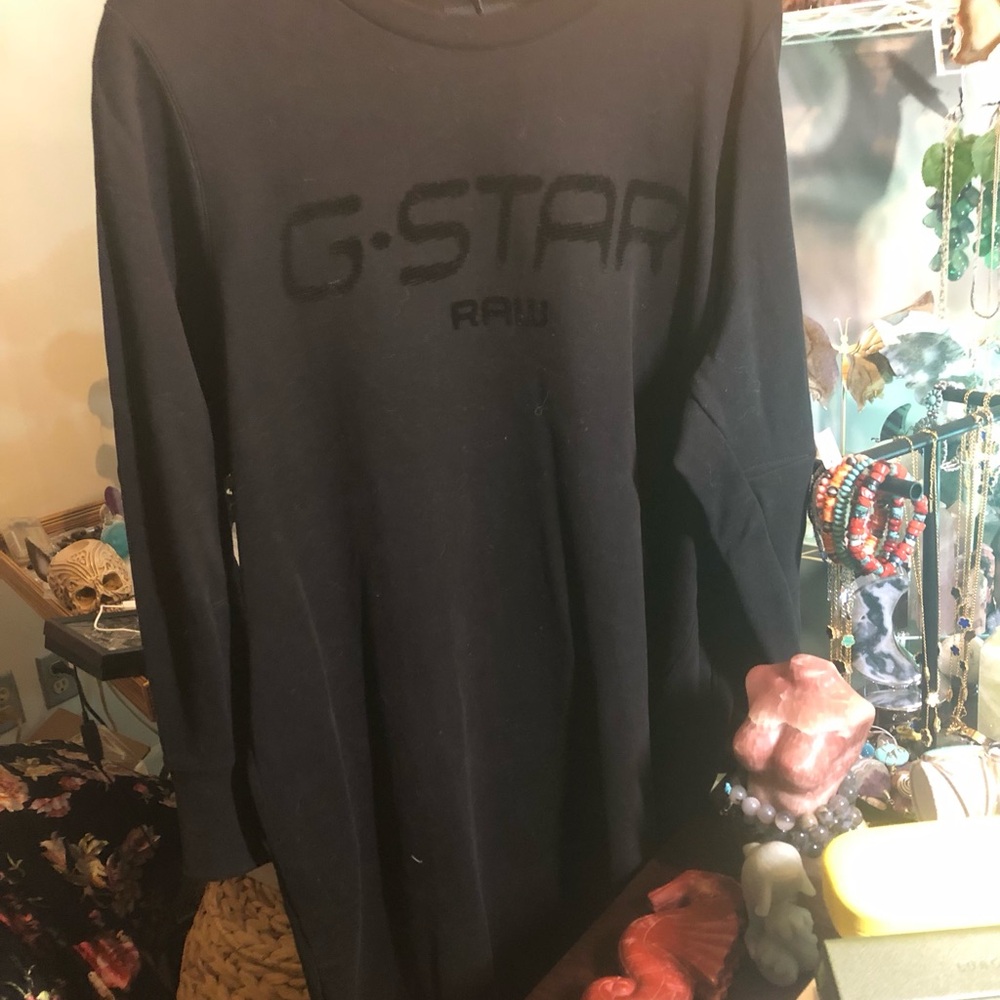 G-Star sweatshirt Black Midi Dress
